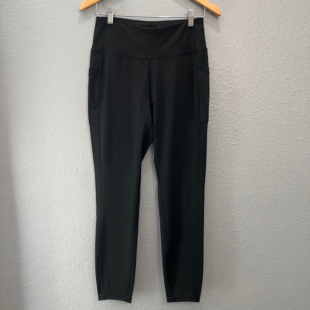 Downtown Motion Black High Rise Activewear Leggings L
